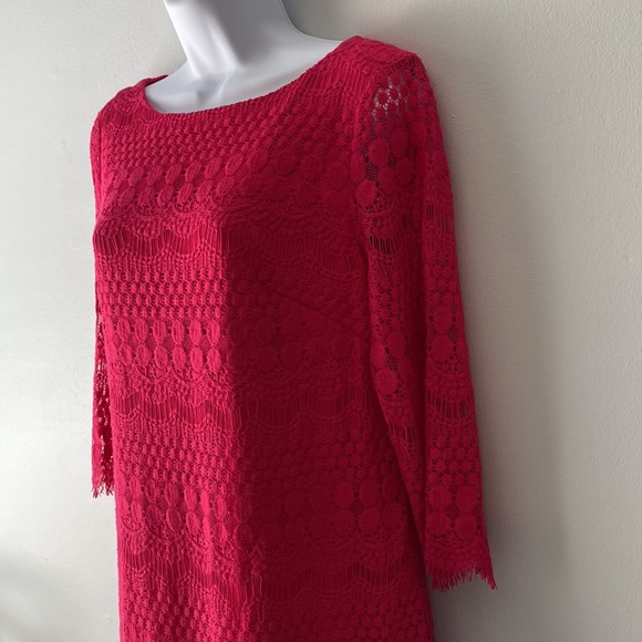 Eliza J Lace Pink Dress size 10 - Picture 4 of 14